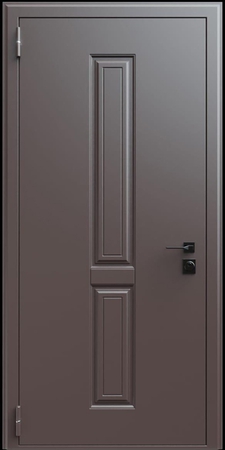 Входная термодверь с металлофиленкой и порошковым окрашиванием RAL 8019 (тип №3) Входная термодверь с металлофиленкой и порошковым окрашиванием RAL 8019 (тип №3)